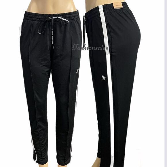 Victorias Secret PINK Active Track Pant Workout Sweatpants Black Large - Picture 6 of 10